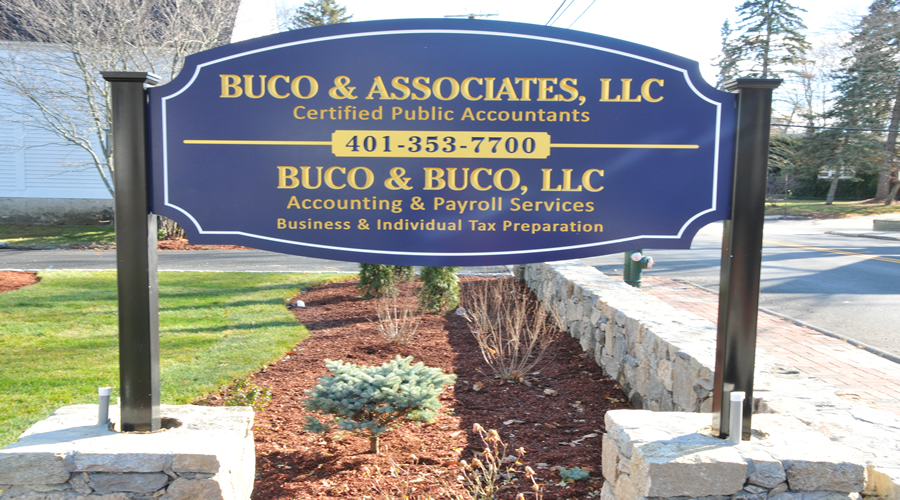 Buco & Buco office sign